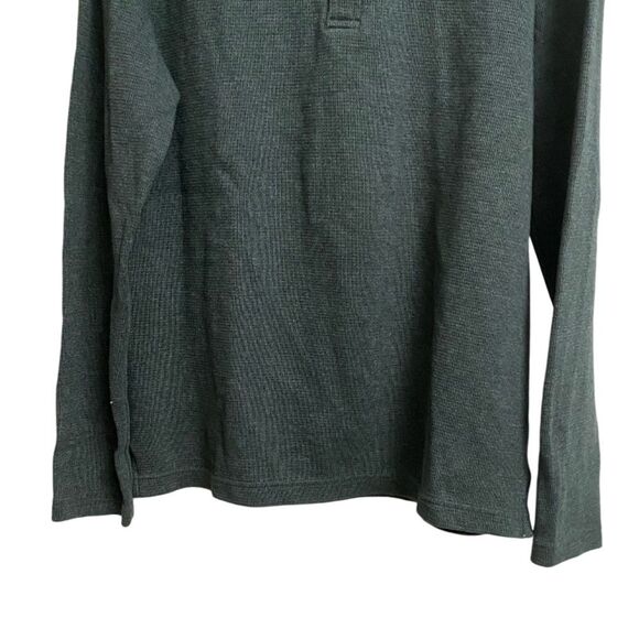 Weatherproof Vintage Long Sleeve Henley Shirt Men's Size M Pullover Green Comfy - Picture 6 of 12